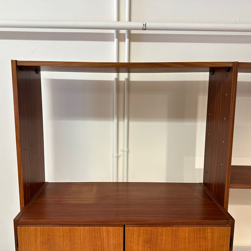 Mid-Century Teak Free Standing Wall Unit With Corner Unit