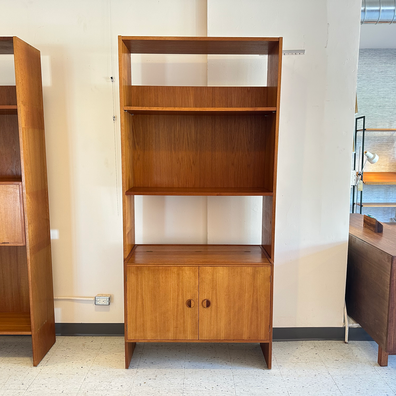 Mid-Century Teak Freestanding Wall Unit By Rud Thygesen & Johnny Sorensen