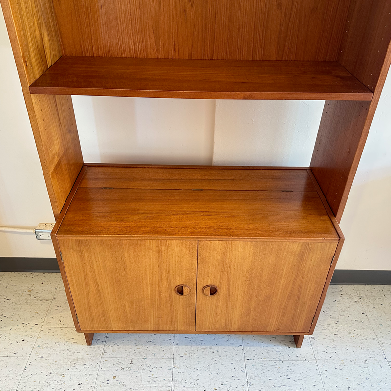 Mid-Century Teak Freestanding Wall Unit By Rud Thygesen & Johnny Sorensen