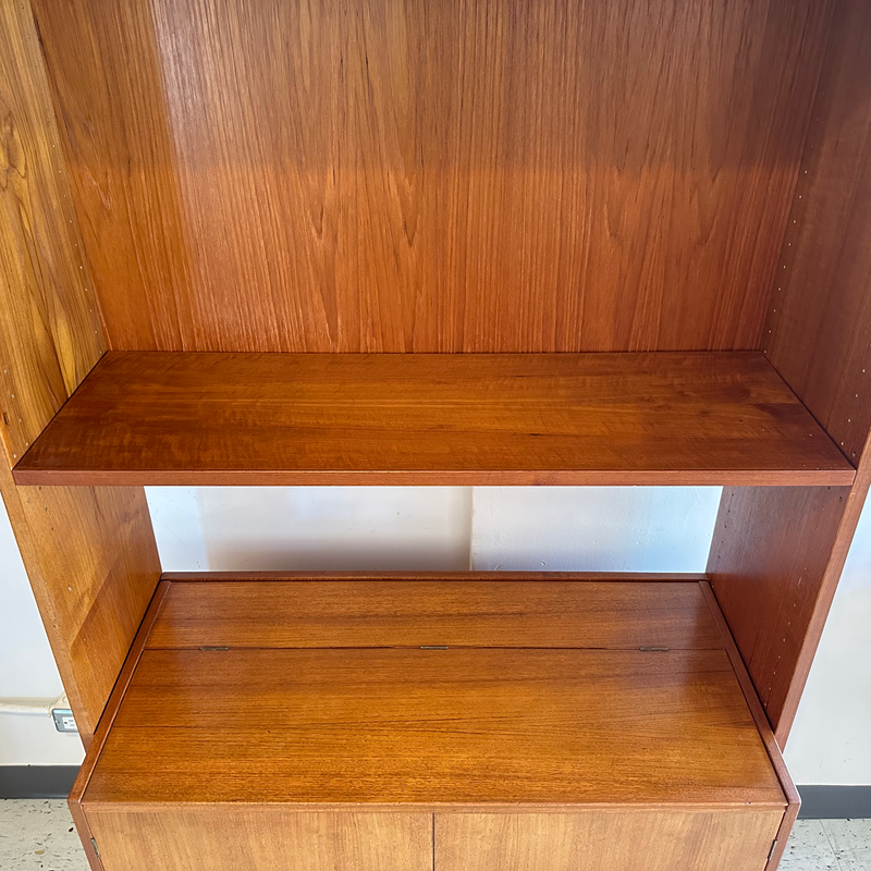 Mid-Century Teak Freestanding Wall Unit By Rud Thygesen & Johnny Sorensen