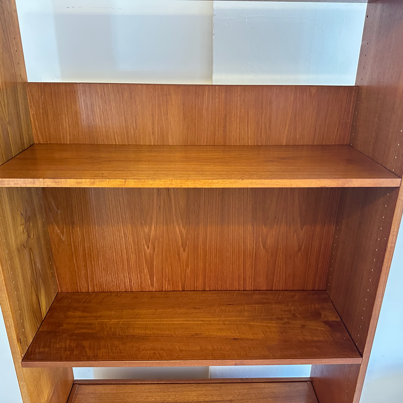 Mid-Century Teak Freestanding Wall Unit By Rud Thygesen & Johnny Sorensen