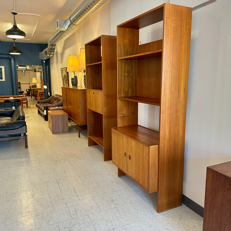 Mid-Century Teak Freestanding Wall Unit By Rud Thygesen & Johnny Sorensen
