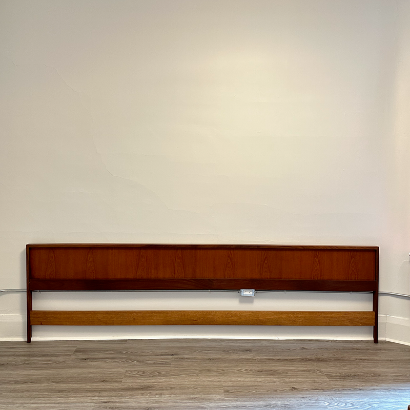 Mid-Century Teak King/ Queen Headboard
