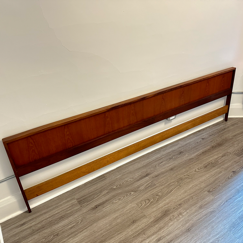 Mid-Century Teak King/ Queen Headboard