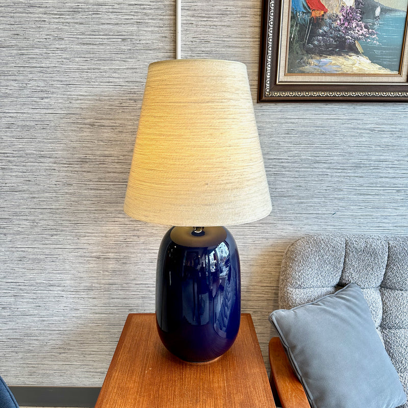 Model 1500 Mid-Century Modern Table Lamp By Lotte Bostlund In Cobalt Blue