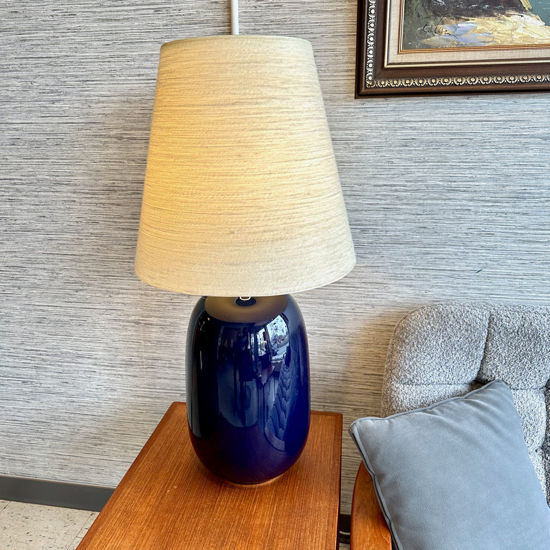 Model 1500 Mid-Century Modern Table Lamp By Lotte Bostlund In Cobalt Blue