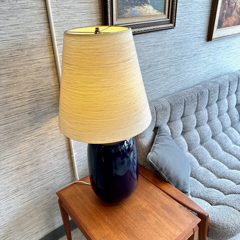 Model 1500 Mid-Century Modern Table Lamp By Lotte Bostlund In Cobalt Blue