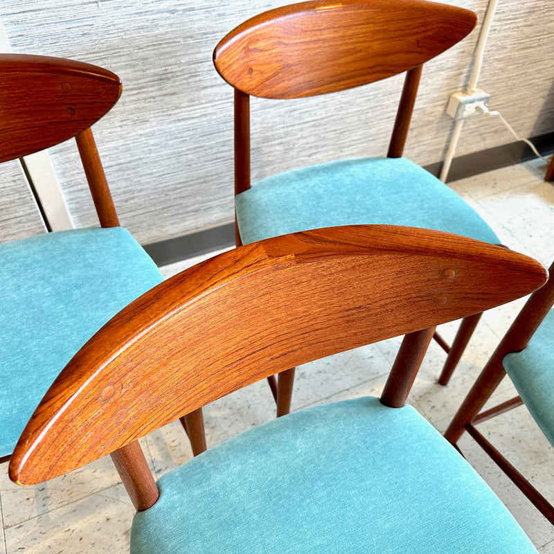 Model 316 Danish Modern Teak Dining Chairs By Hvidt & Molgaard