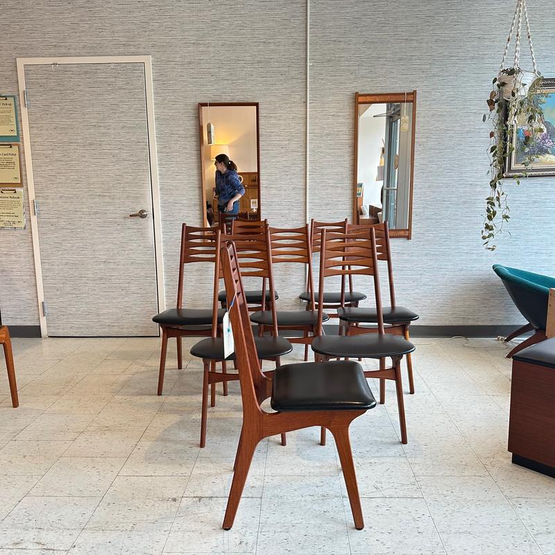 Model 83 Teak Dining Chairs By Boltinge Stolefabrik