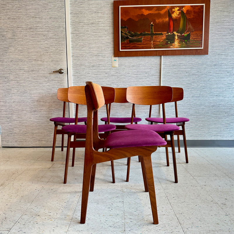 Norwegian Mid-Century Modern Dining Chairs by Gustav Bahus
