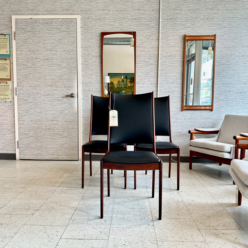 Rare Danish Modern Rosewood Dining Chairs By Dyrlund