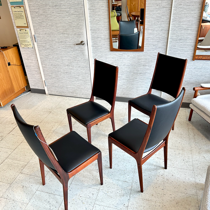 Rare Danish Modern Rosewood Dining Chairs By Dyrlund