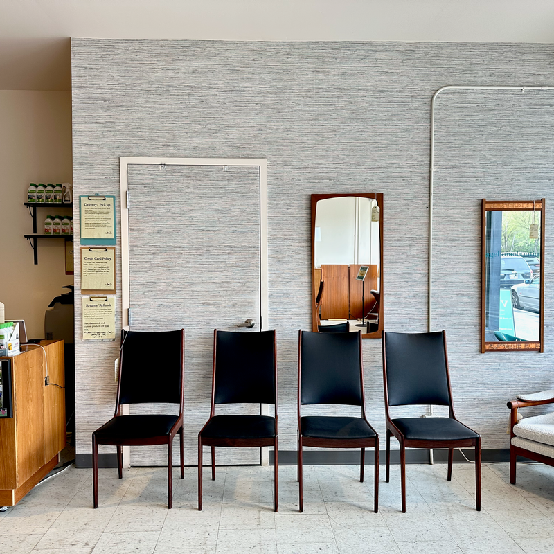 Rare Danish Modern Rosewood Dining Chairs By Dyrlund