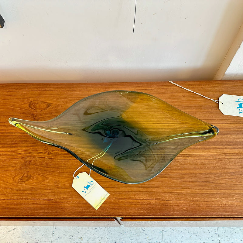 Hand Blown Art Glass by Tsunami Glassworks The Leaf