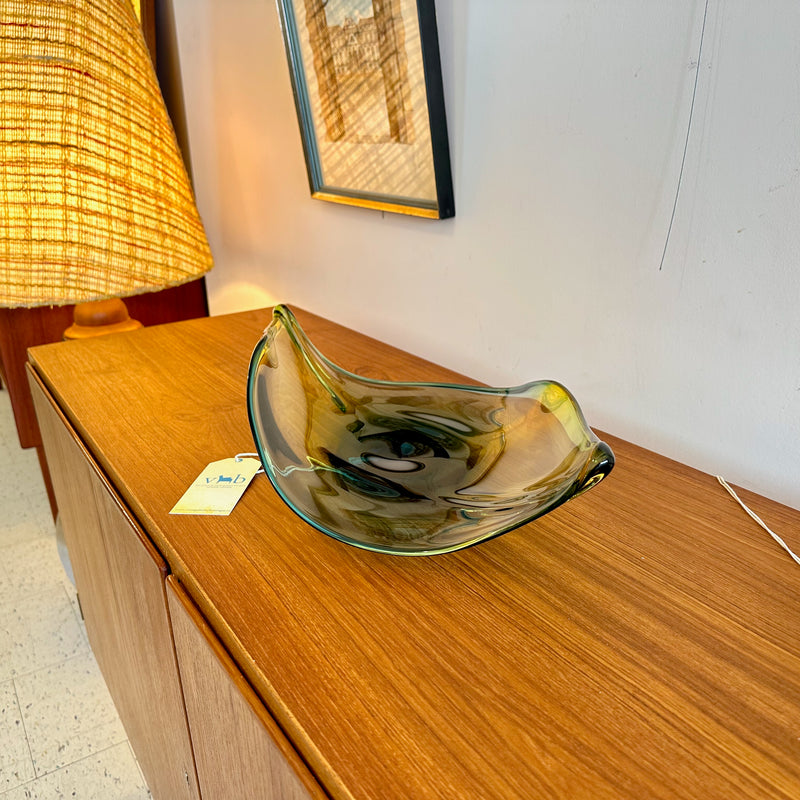 Hand Blown Art Glass by Tsunami Glassworks The Leaf