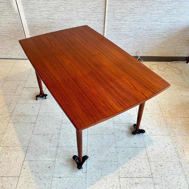 Vejle Stole Mobelfabrik Teak Extending Dining Table 1960&
