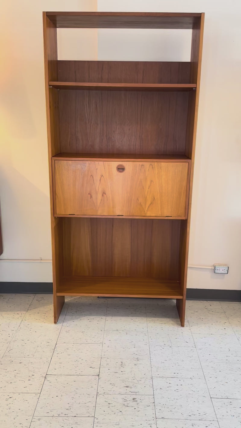 Danish Modern Freestanding Teak Wall Unit By Rud Thygesen & Johnny Sorensen