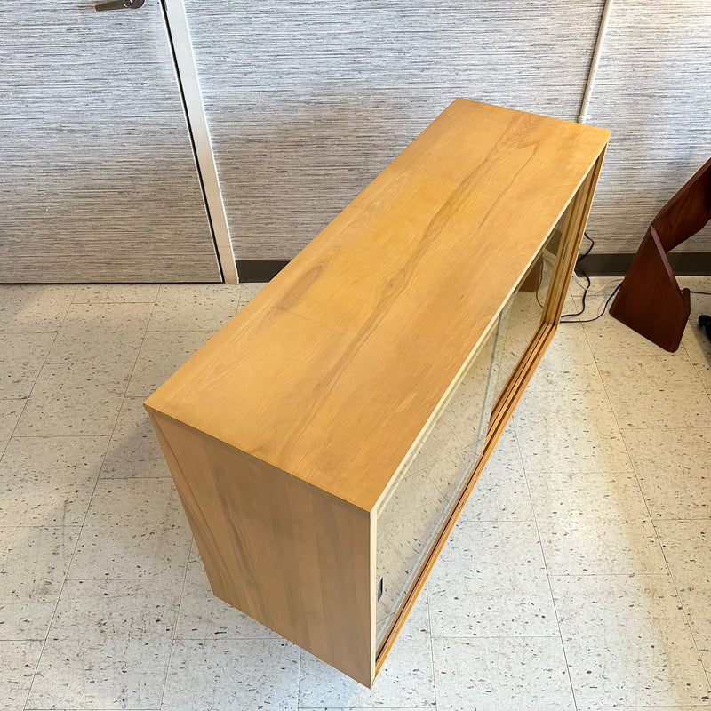 Compact Mid-Century Modern Maple Bookcase