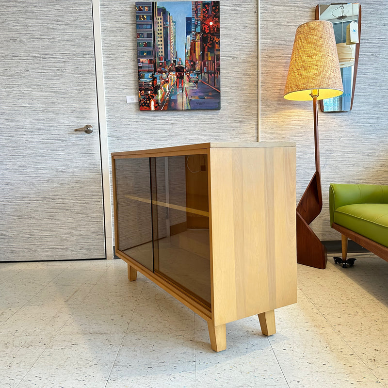 Compact Mid-Century Modern Maple Bookcase