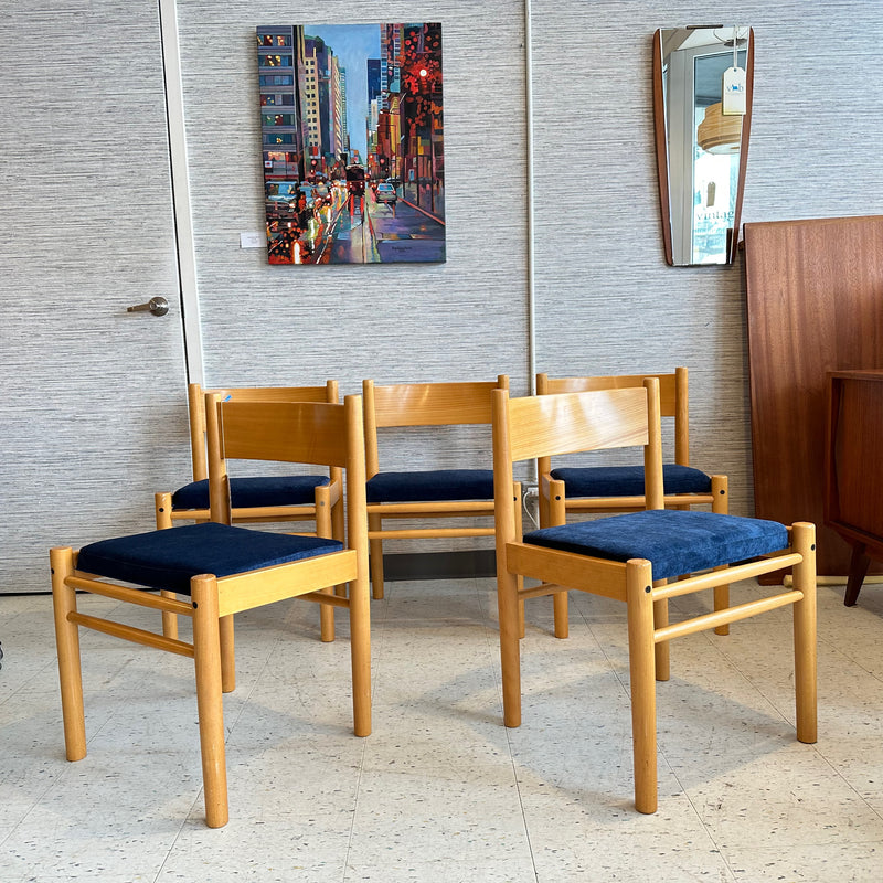 Danish Mid-Century Modern Birch Dining Chairs