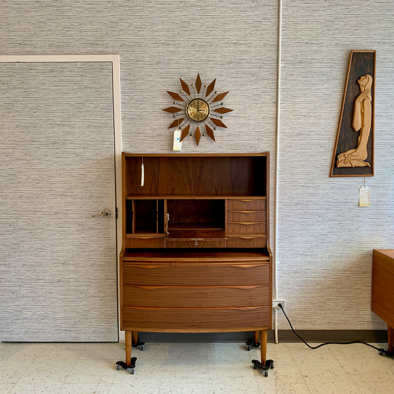 Early Mid-Century Walnut Secretary Desk