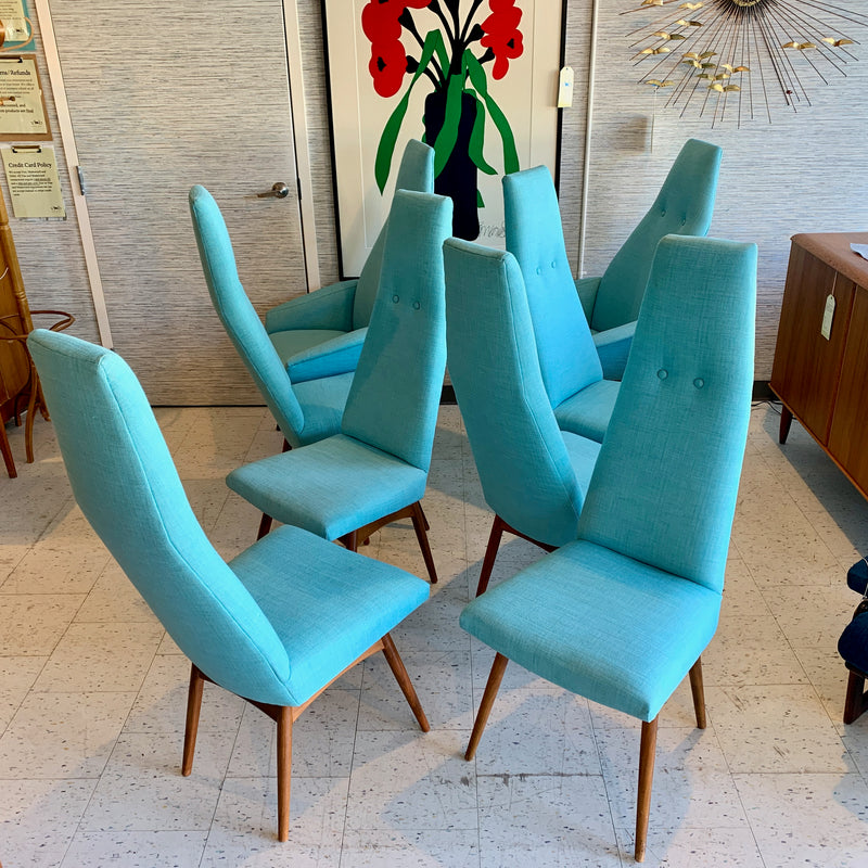 Mid-Century High Back Dining Chairs By Adrian Pearsall For Craft Associates