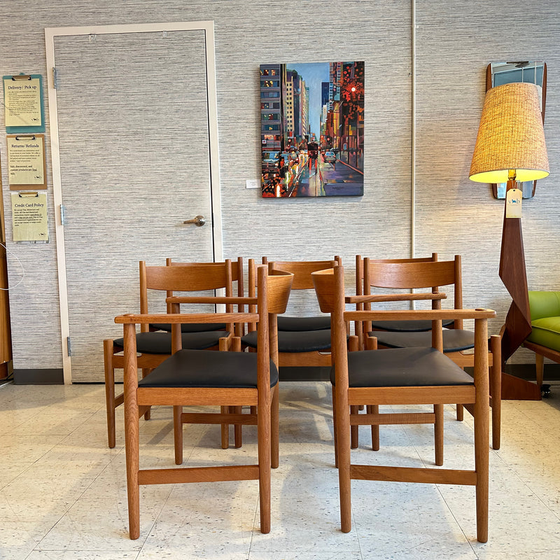 Mid-Century Teak Dining Chairs By Borge Mogensen