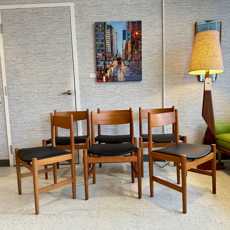 Mid-Century Teak Dining Chairs By Borge Mogensen