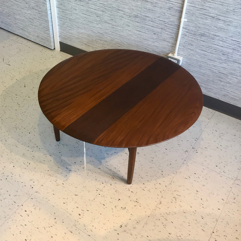 Mid-Century Round Coffee Table In Solid African Teak By Imperial