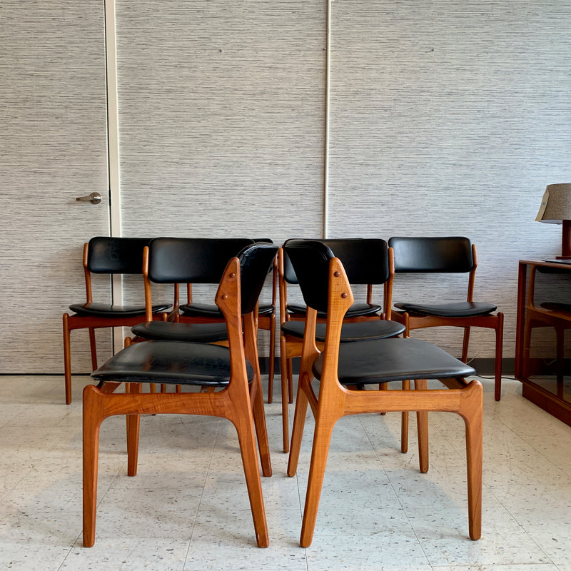 Mid-Century Teak Dining Chairs by Erik Buch For O.D. Møbler