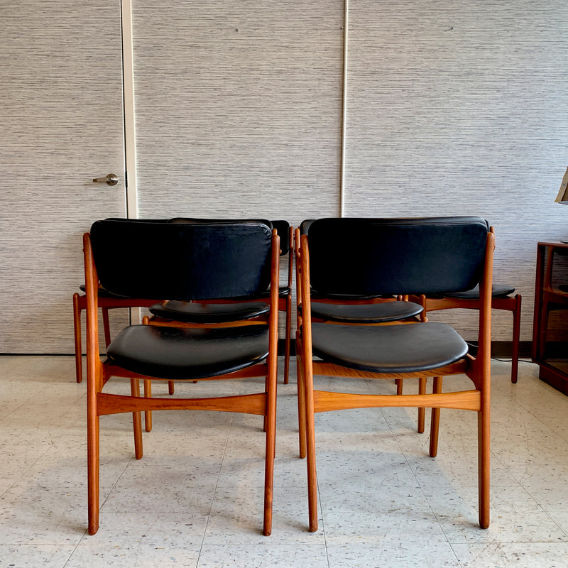 Mid-Century Teak Dining Chairs by Erik Buch For O.D. Møbler