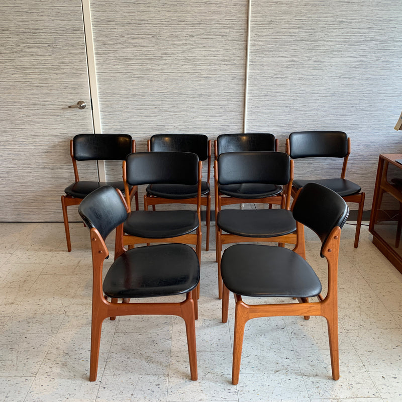 Mid-Century Teak Dining Chairs by Erik Buch For O.D. Møbler