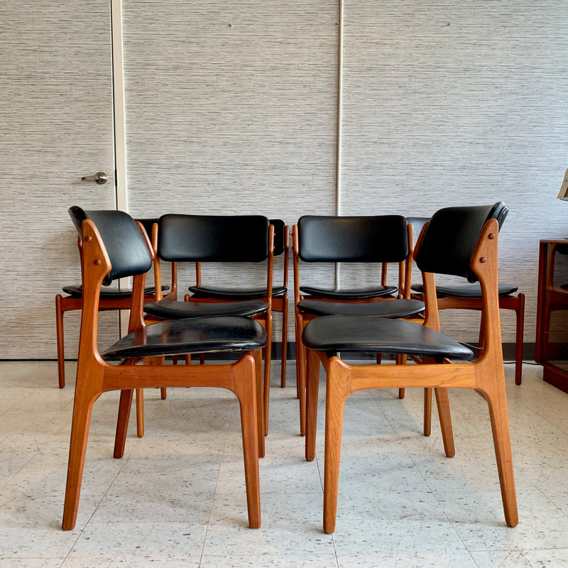 Mid-Century Teak Dining Chairs by Erik Buch For O.D. Møbler
