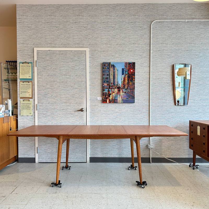 Danish Modern Teak Dining Table By Hans Wegner Model AT 310