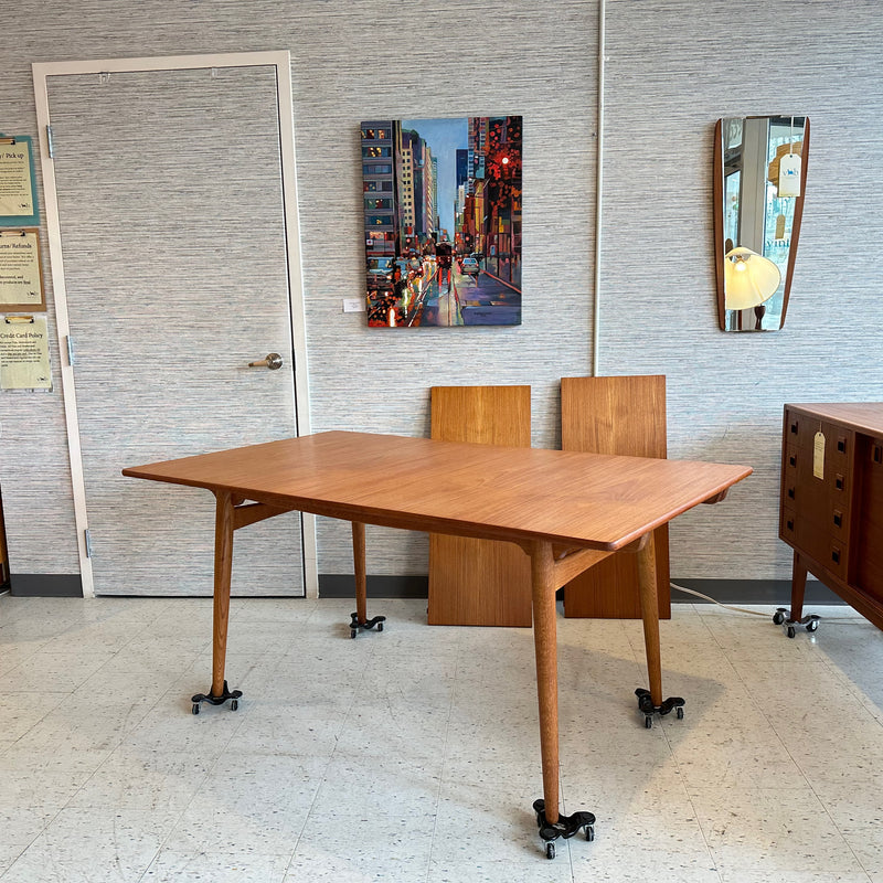 Danish Modern Teak Dining Table By Hans Wegner Model AT 310