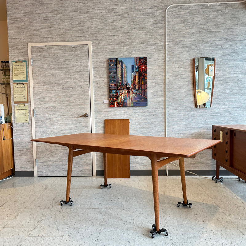 Danish Modern Teak Dining Table By Hans Wegner Model AT 310