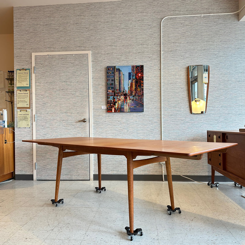 Danish Modern Teak Dining Table By Hans Wegner Model AT 310