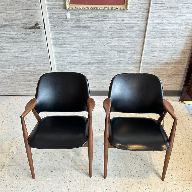 Refinished Scandinavian Modern Armchairs By Alf Svensson