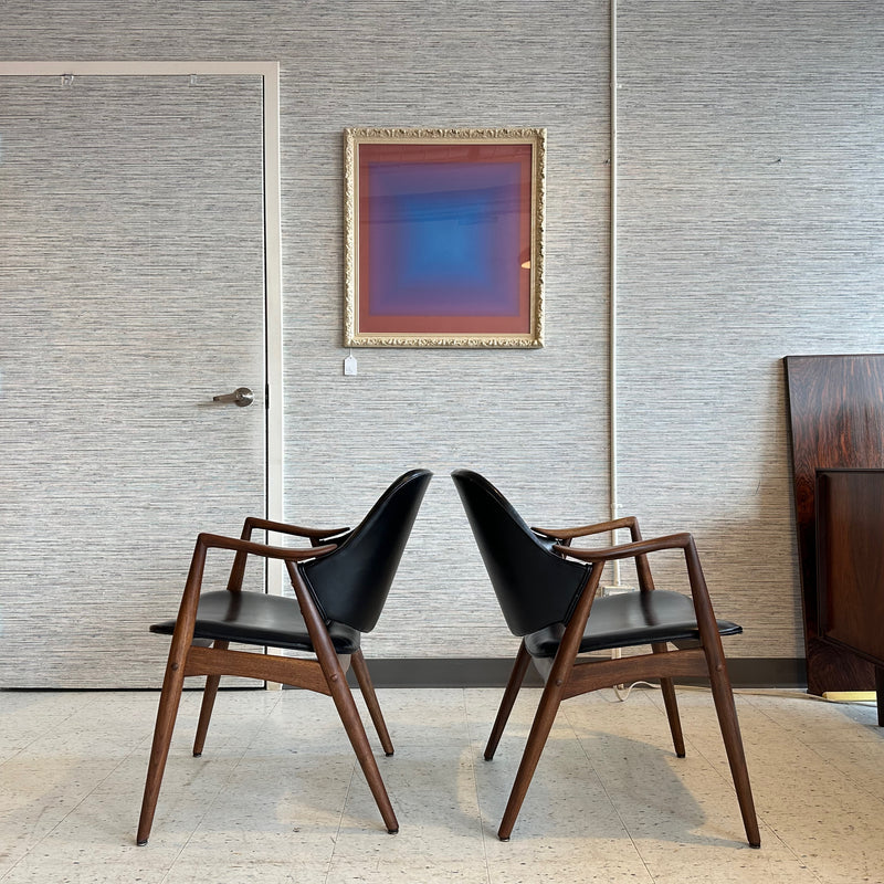 Refinished Scandinavian Modern Armchairs By Alf Svensson