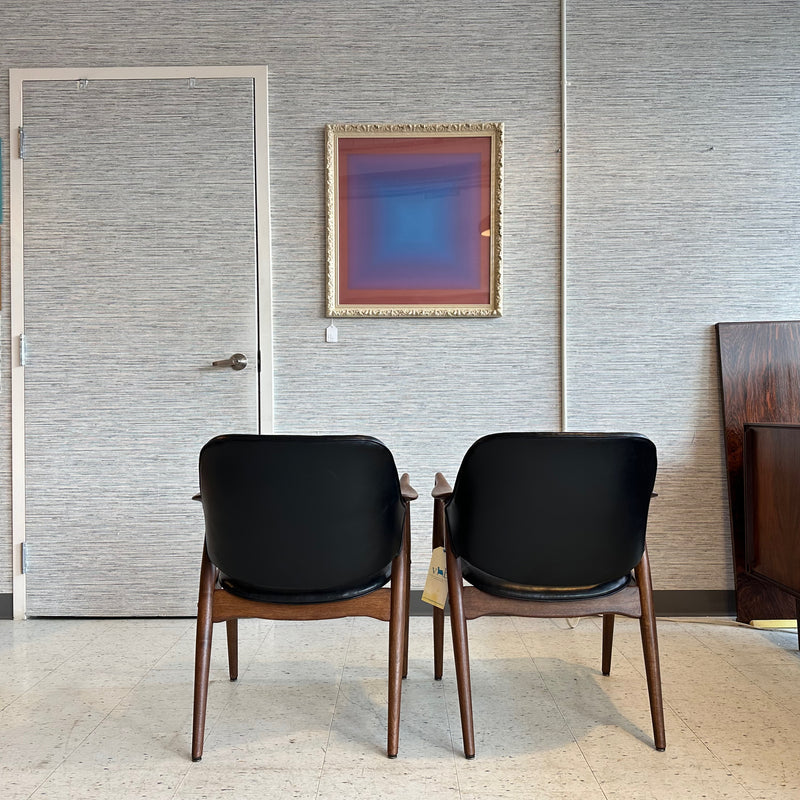Refinished Scandinavian Modern Armchairs By Alf Svensson