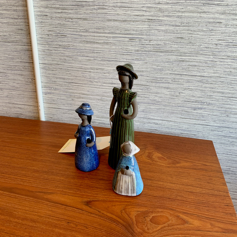Set Of 3 Swedish Mid-Century Pottery Figures By Jie Verkstad