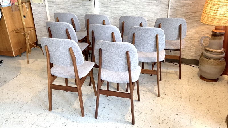 Model 138 Mid-Century Modern Teak Dining Chairs By Gustav Bahus